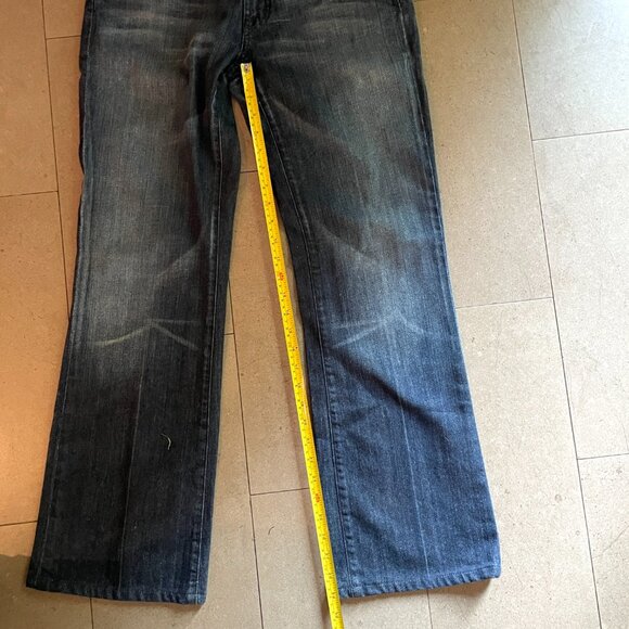 7 For All Mankind Women's Boot Cut Jeans - Dark Blue - Picture 8 of 12